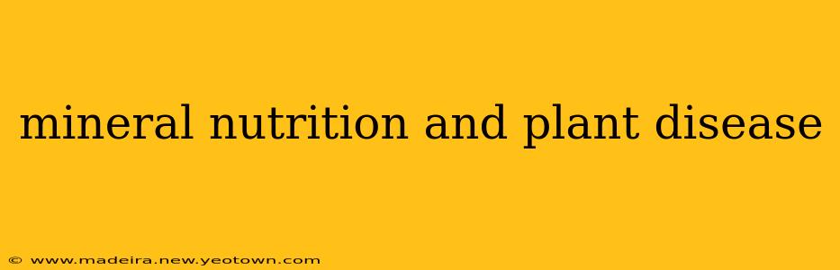 mineral nutrition and plant disease