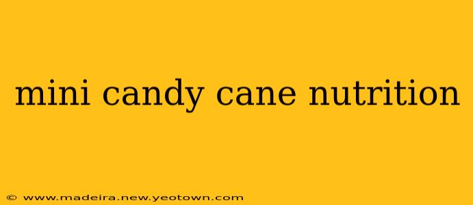 mini candy cane nutrition