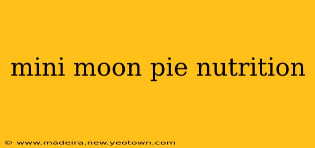 mini moon pie nutrition
