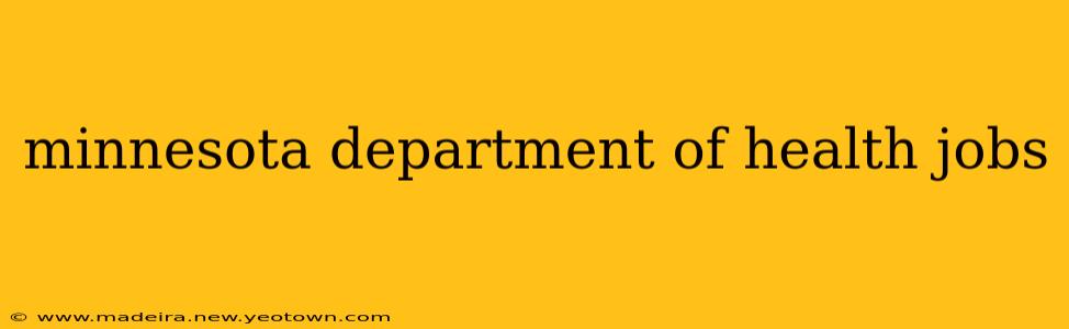 minnesota department of health jobs