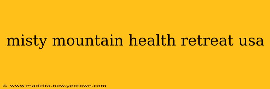 misty mountain health retreat usa
