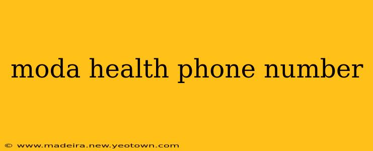 moda health phone number