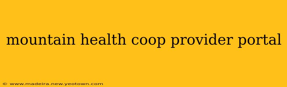 mountain health coop provider portal