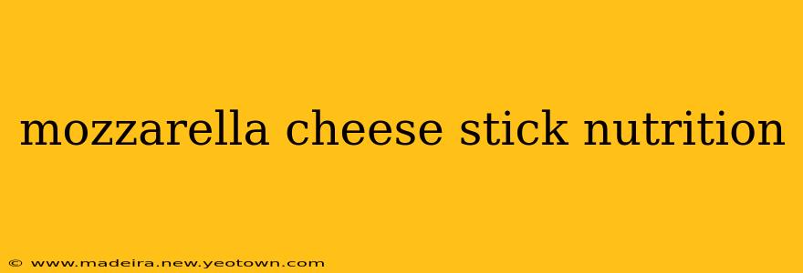 mozzarella cheese stick nutrition