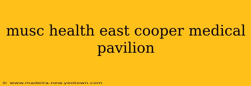 musc health east cooper medical pavilion