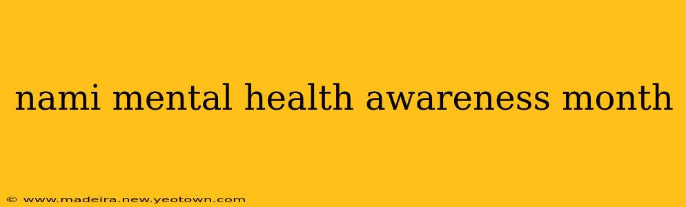 nami mental health awareness month