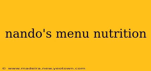 nando's menu nutrition