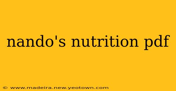 nando's nutrition pdf