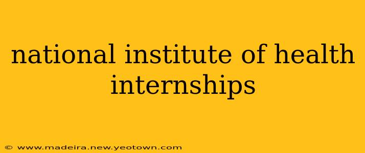 national institute of health internships