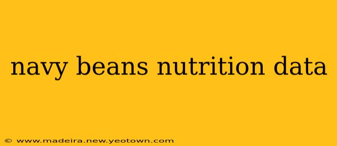 navy beans nutrition data