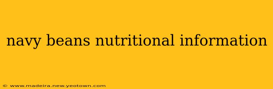 navy beans nutritional information