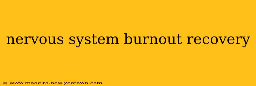 nervous system burnout recovery