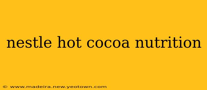nestle hot cocoa nutrition