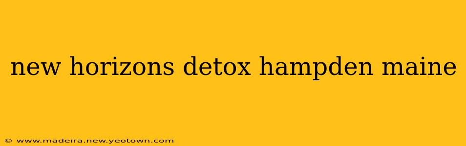 new horizons detox hampden maine