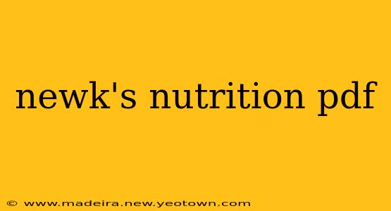 newk's nutrition pdf