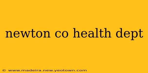 newton co health dept