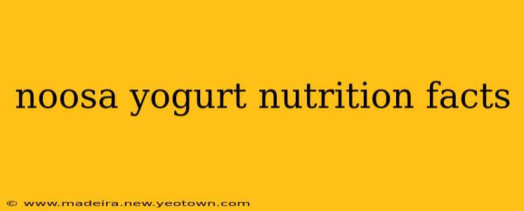 noosa yogurt nutrition facts