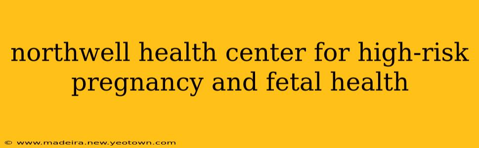 northwell health center for high-risk pregnancy and fetal health