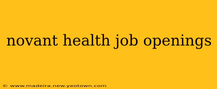 novant health job openings