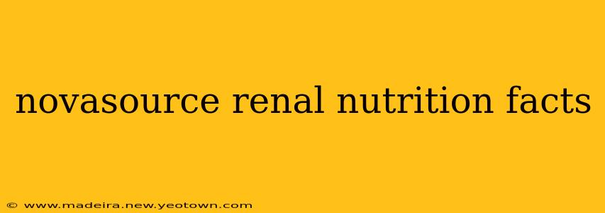 novasource renal nutrition facts