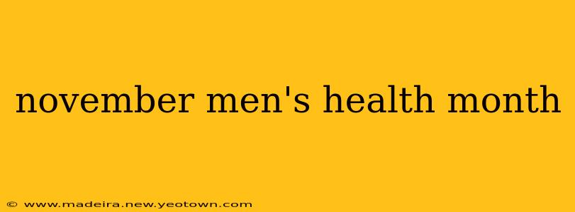 november men's health month