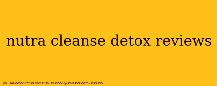 nutra cleanse detox reviews