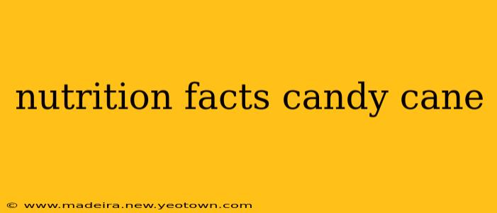 nutrition facts candy cane