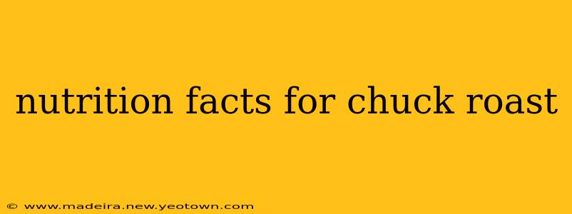 nutrition facts for chuck roast