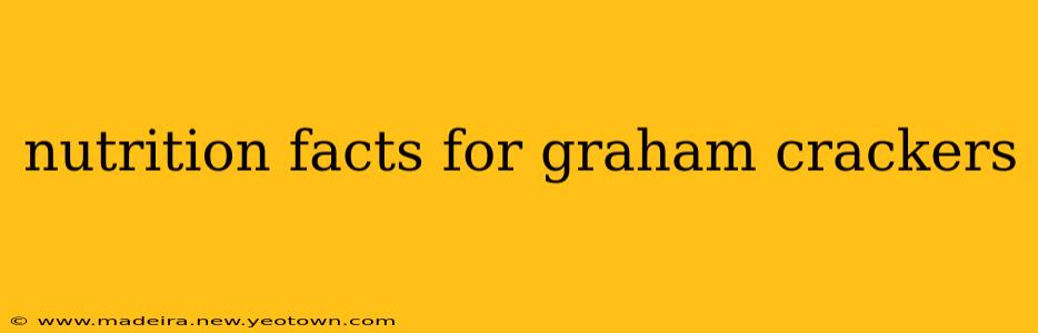 nutrition facts for graham crackers