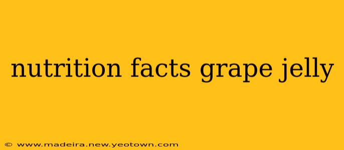 nutrition facts grape jelly