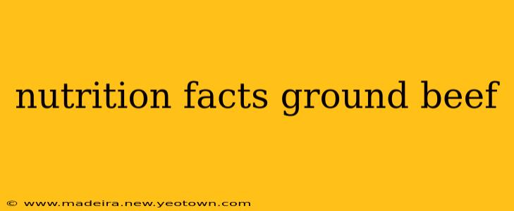 nutrition facts ground beef