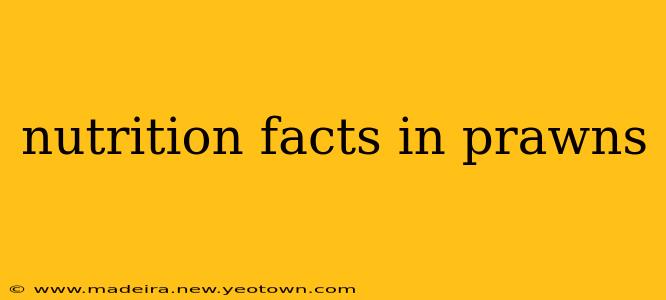 nutrition facts in prawns