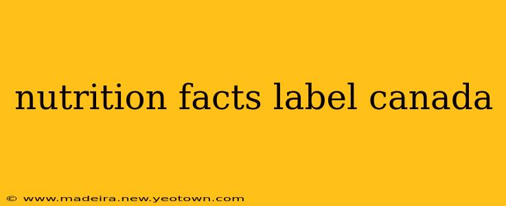 nutrition facts label canada