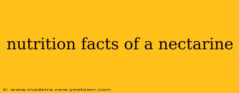 nutrition facts of a nectarine