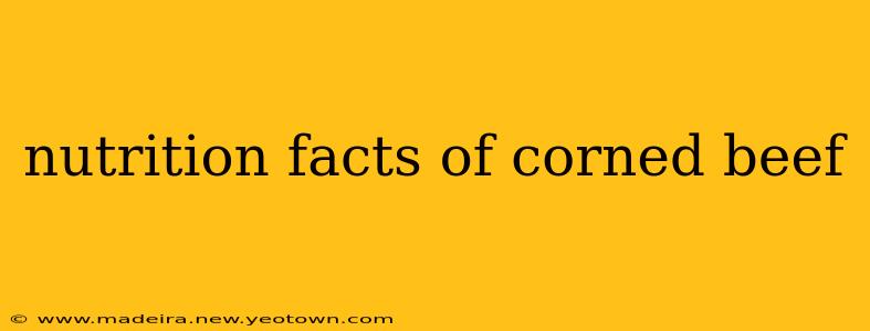 nutrition facts of corned beef