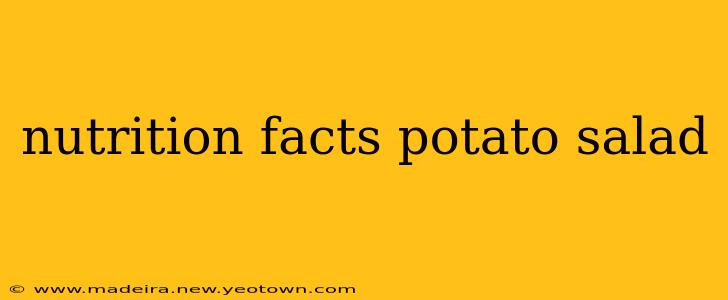 nutrition facts potato salad