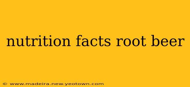 nutrition facts root beer