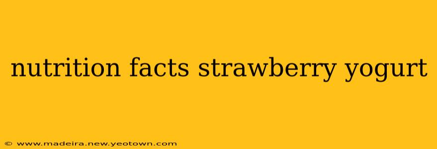 nutrition facts strawberry yogurt