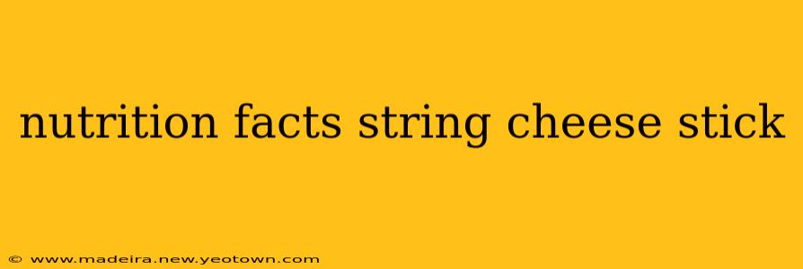 nutrition facts string cheese stick
