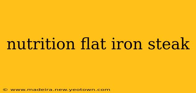 nutrition flat iron steak