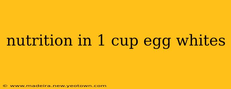 nutrition in 1 cup egg whites