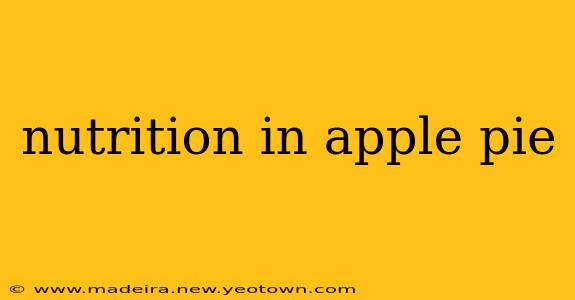 nutrition in apple pie