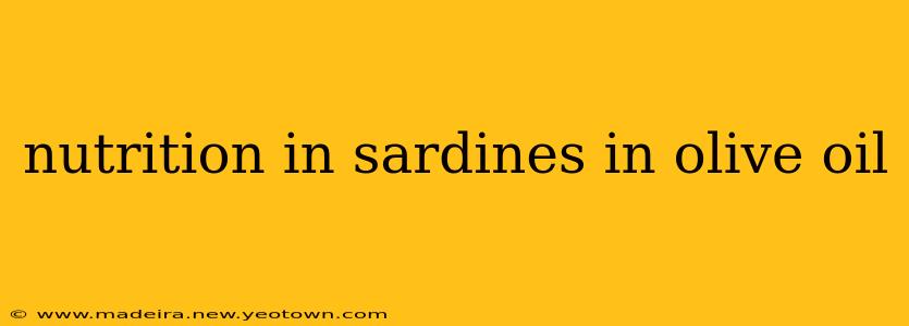 nutrition in sardines in olive oil