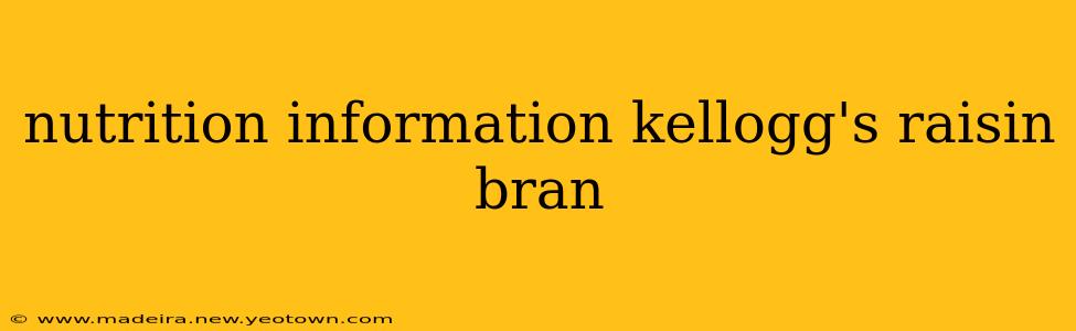 nutrition information kellogg's raisin bran