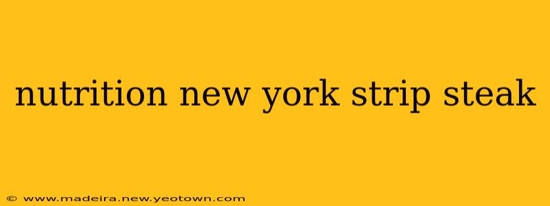 nutrition new york strip steak