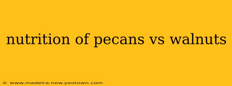 nutrition of pecans vs walnuts