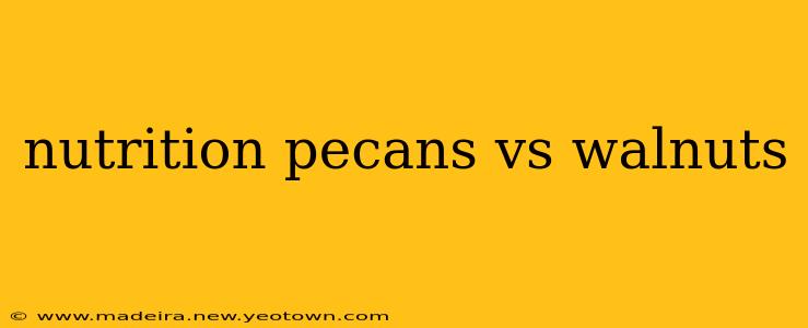 nutrition pecans vs walnuts