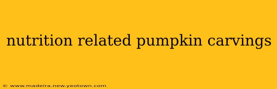 nutrition related pumpkin carvings
