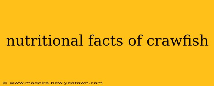 nutritional facts of crawfish