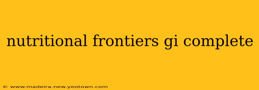 nutritional frontiers gi complete